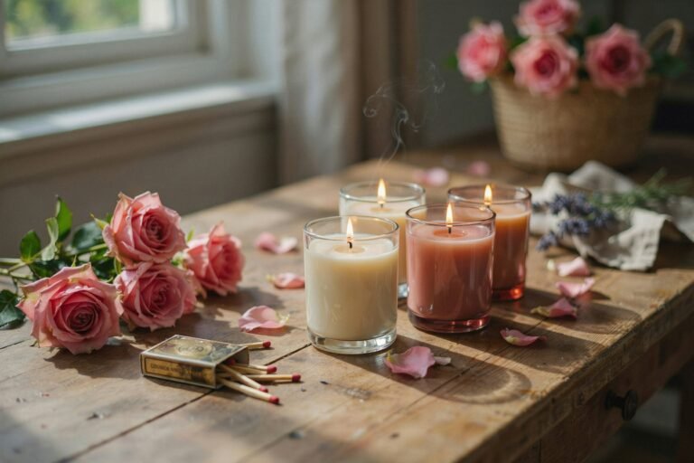 How to Make Rose Scented Candles at Home