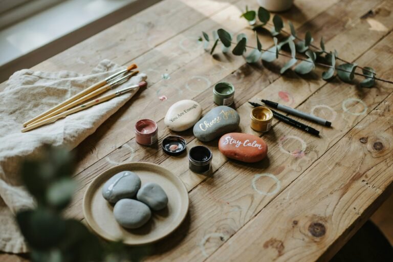 How to Make Mindfulness Pebbles with Positive Affirmations
