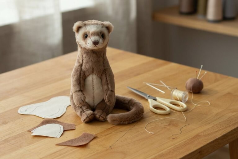 Handmade Ferret Plushie