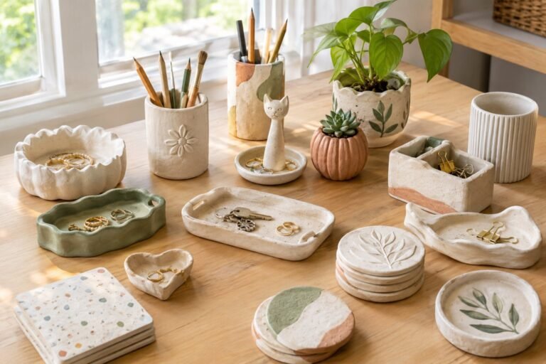 15 Useful Air Dry Clay Projects for Everyday Life (Easy DIY Ideas)